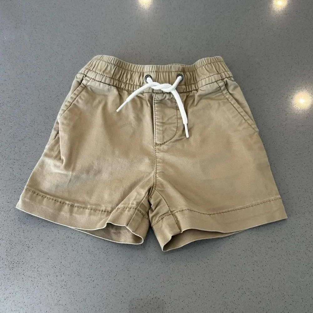 GAP Baby Gap Toddler Pull-On Khaki Shorts Size 12-18 M